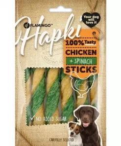 Hundegodbit Hapki med kylling og spinat 85gr