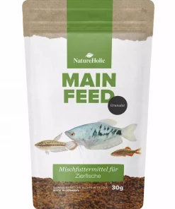 NatureHolic – Hovedfôr for prydfisk – Mykt granulat 30g