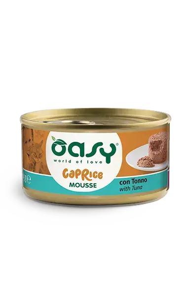 Oasy Cat mousse med tunfisk, caprice (85 gr)