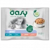 Oasy Cat Multipack Adult fiskeutvalg, biter i saus pouch (4x85 gr)
