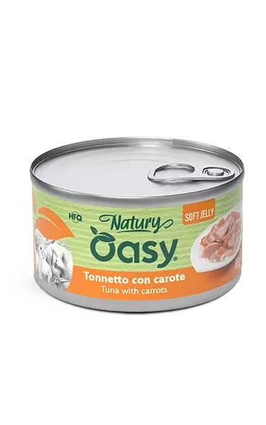 Oasy Cat tunfisk med gulrøtter, natury soft jelly (85 gr)