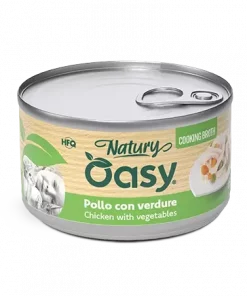 Oasy Cat kylling med grønnsaker, natury cooking broth (85 gr)