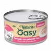 Oasy Cat tunfisk med rosa laks, natury cooking broth (85 gr)