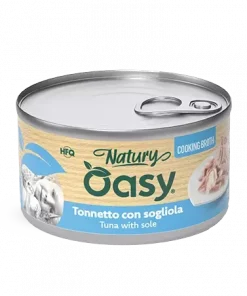 Oasy Cat tunfisk med sjøtunge, natury cooking broth (85 gr)