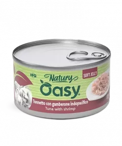 Oasy Cat tunfisk med reker, natury soft jelly (85 gr)