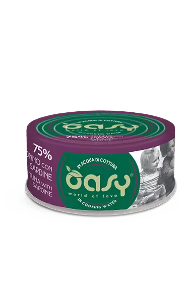 Oasy Cat tunfisk med sardin, more love bks (70 gr)