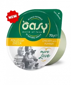 Oasy Cat kylling med gresskar (cup), more love (70 gr)