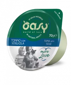 Oasy Cat tunfisk med sjøtunge (cup), more love (70 gr)