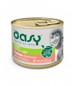 Oasy Dog Adult Small/Mini laks, single protein (200 gr)
