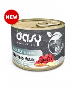 Oasy Dog adult small/mini bøffel, grain free (200 gr)
