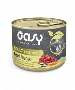 Oasy Dog adult small/mini storfekjøtt, grain free (200 gr)