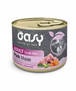 Oasy Dog adult small/mini svinekjøtt, grain free (200 gr)
