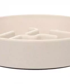 Matskål "Slow feeder" Kana Rund Beige