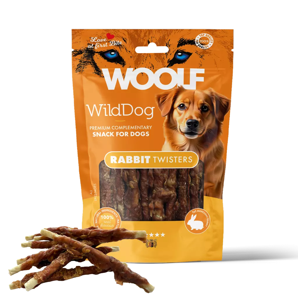 WOOLF WILDDOG RABBIT TWISTER 100G