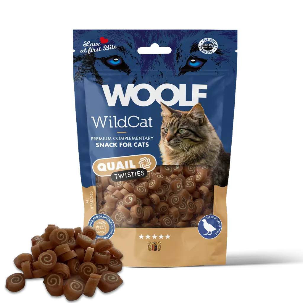 WOOLF WILDCAT QUAIL TWISTIES 50G