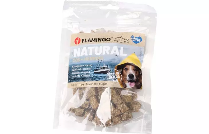 NATURE SNACK COD + HERRING CUBES 75G
