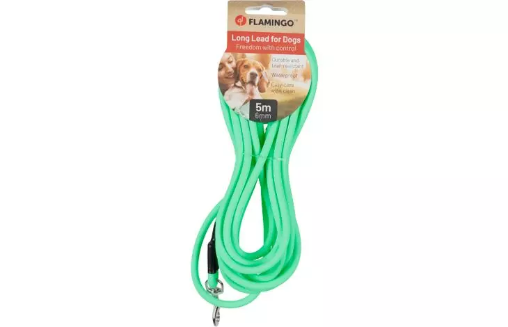 Dog Training and tracking leash Caspar Mint green 5m 6mm