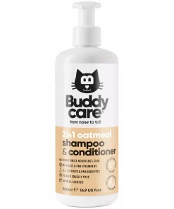 BuddyCare 2in1 Cat Shampoo & Conditioner - Oatmeal  500ml