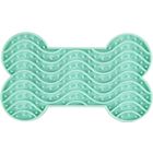 Slikkematte Yumme mint grønn, 15cm L x 8.6cm W x 1.9cm H