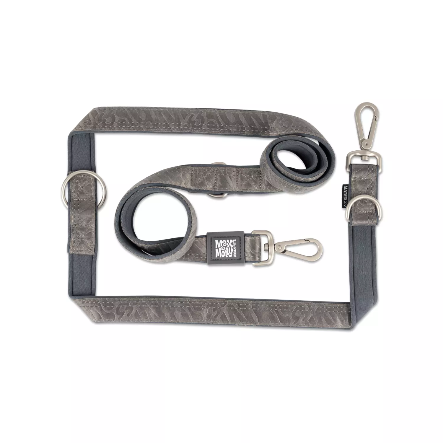 Max & Molly Multi-Function Leash - Matrix 2.0 Stone/S