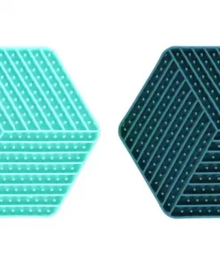 Lick pad (slikkematte) Leki Hexagon ass farger 20x22cm