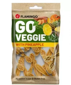 Go Veggie tannbørste med annanas 15stk - 7,5cm - 120gr