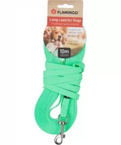 Dog Training and tracking leash Caspar FMint green 10m 13mm
