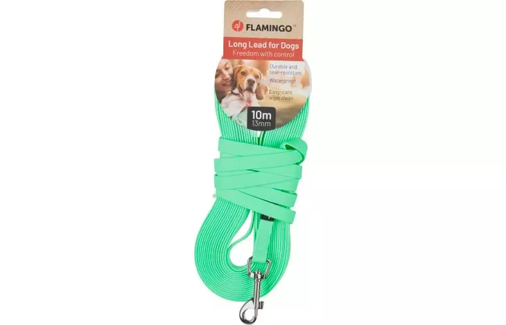 Dog Training and tracking leash Caspar FMint green 10m 13mm