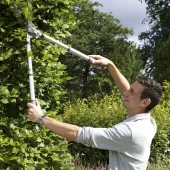 Bølget hekk klipper (teleskopisk håndtak)