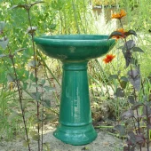 4236 BG - Ponto - Green fuglebad på sokkel
