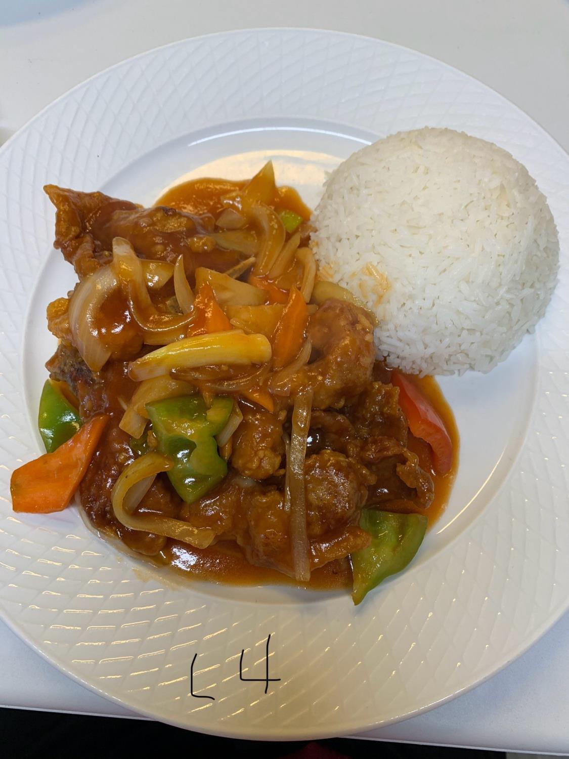 L4. Svin i sur-søt saus