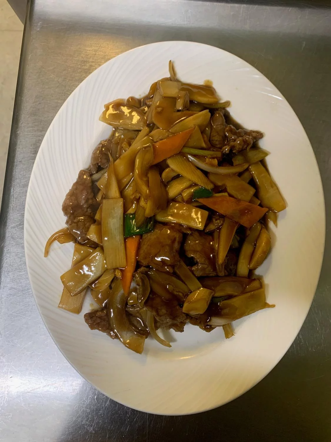 15. Biff m/ bambusskudd og champiognon