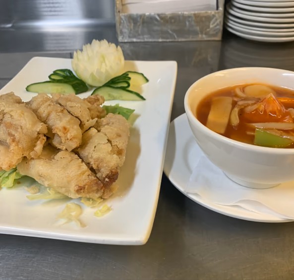 33. And m/ sur-søt saus