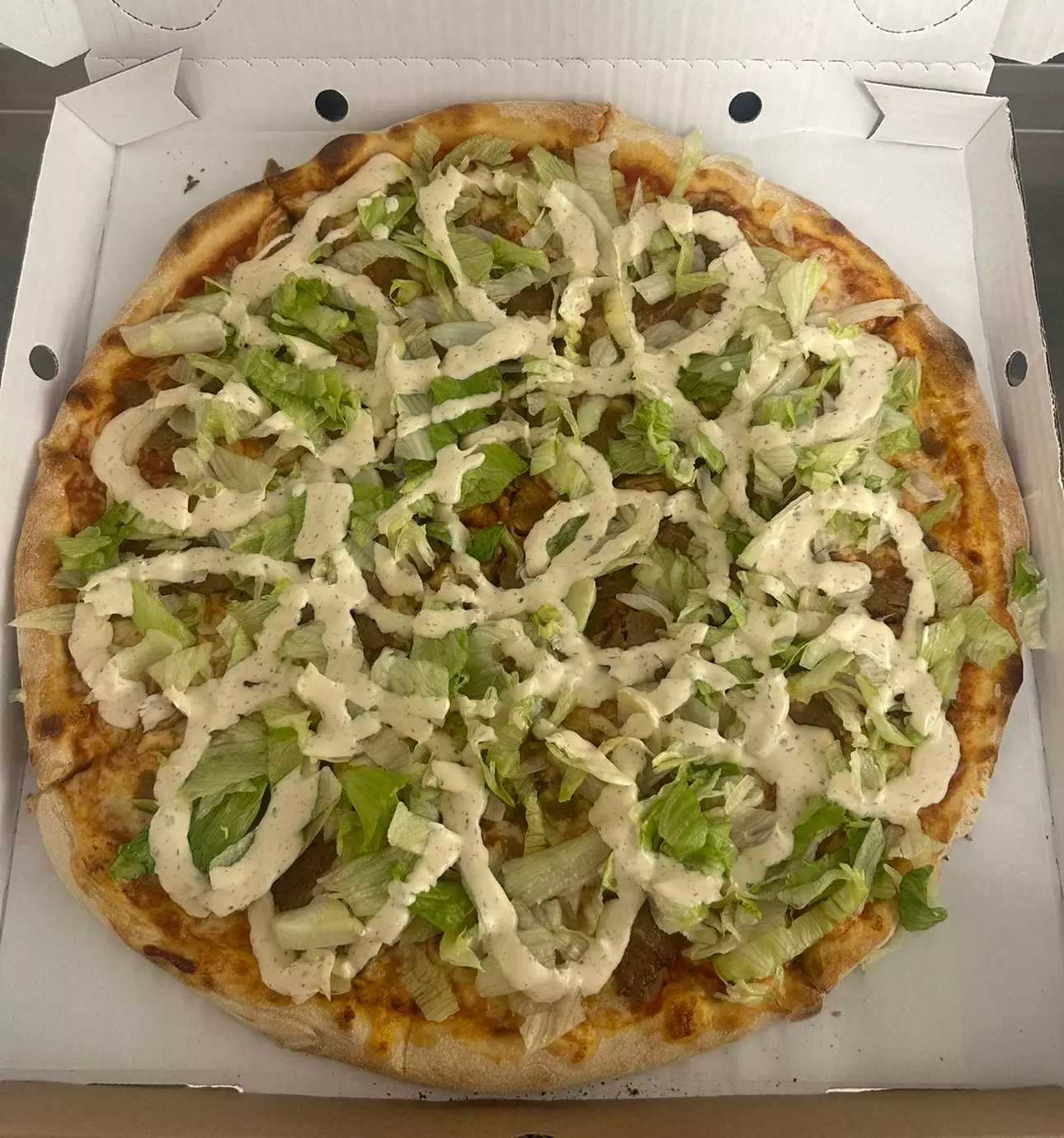 22. Kylling kebab pizza liten