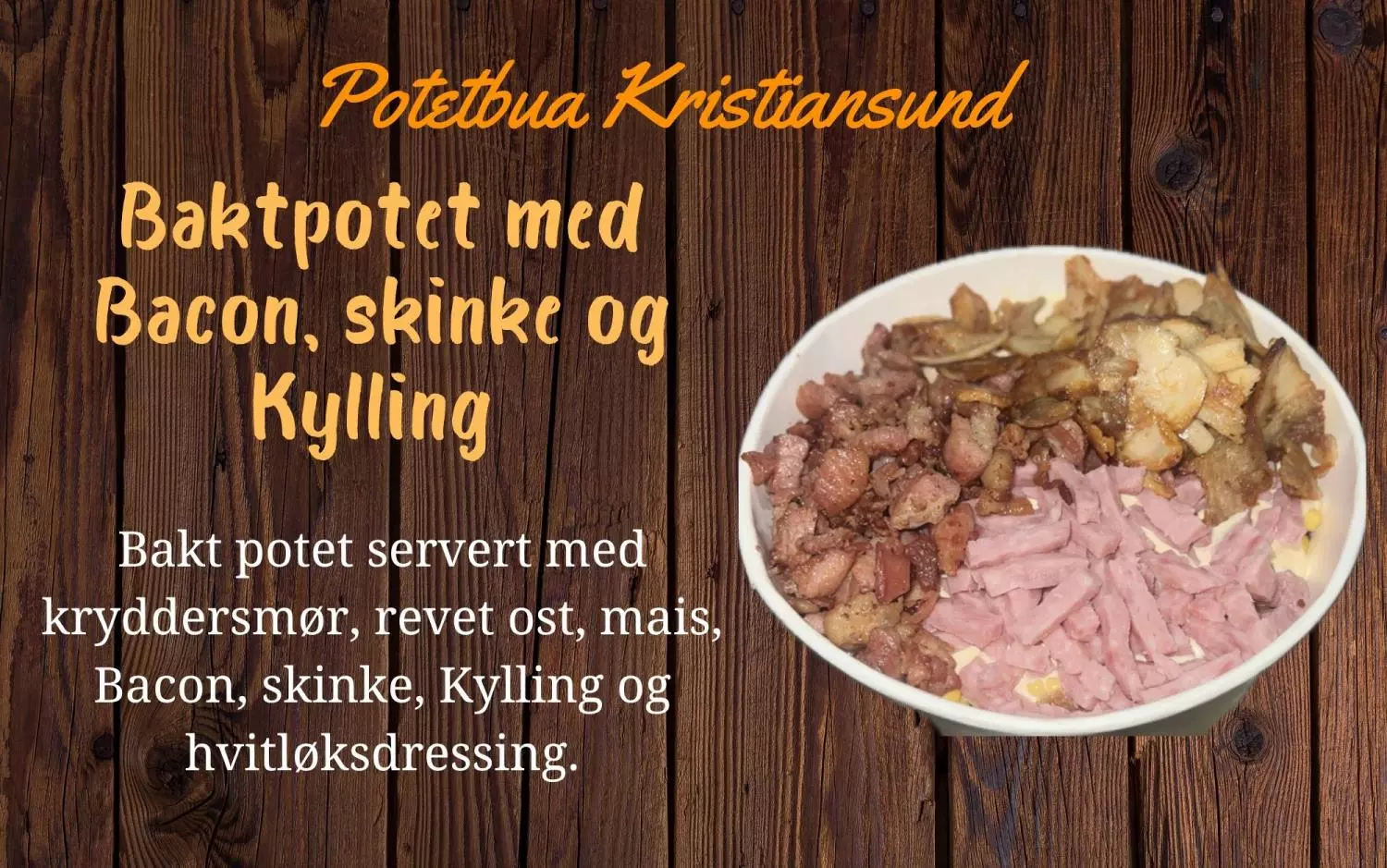 Super deluxe bakt potet