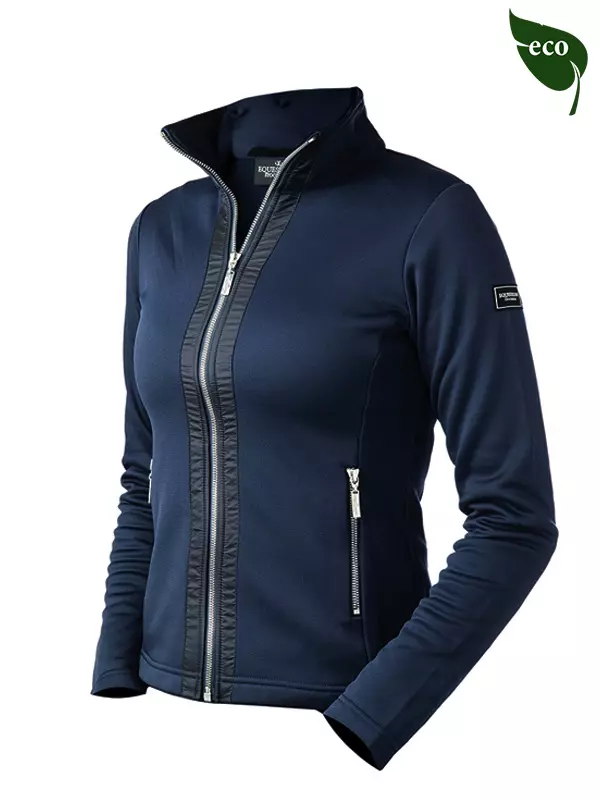 Equestrian Stockholm Fleece Jakke Navy Silver