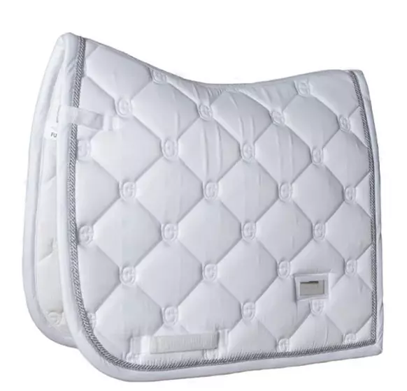 Equestrian Stockholm Schabrack White Perfection Silver - Dressur