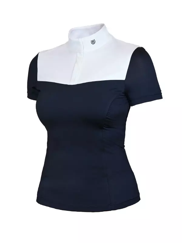 Equestrian Stockholm Refined Competition Top - Navy