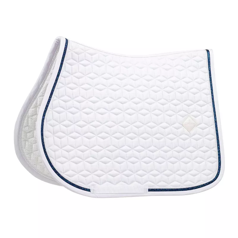 Kentucky Saddle Pad Glitter Rope White/navy - Sprang