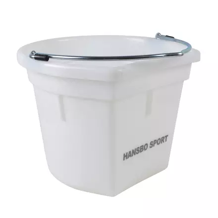 Hansbo Sport Bøtte med flat bakside 20 L - Hvit