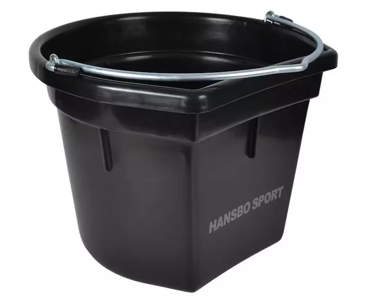 Hansbo Sport Bøtte med flat bakside 20 L - Svart