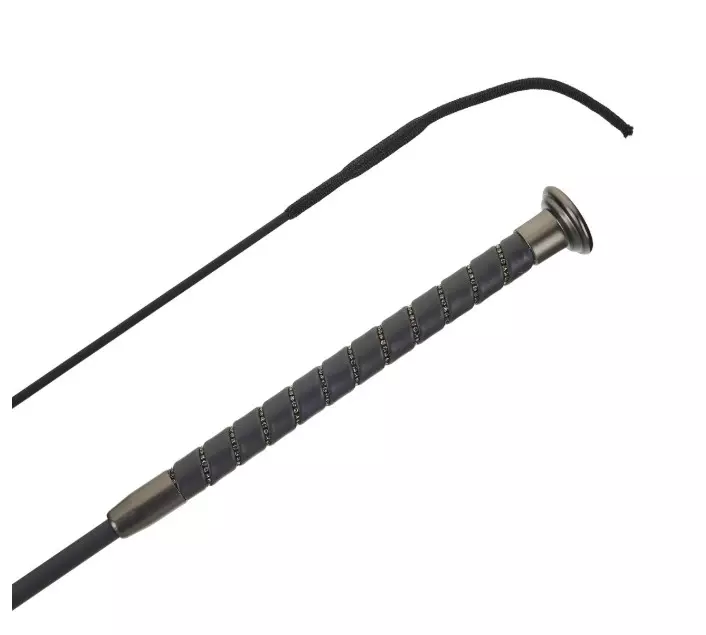 Fleck SilkTouch Crystal Dressurpisk - Graphite