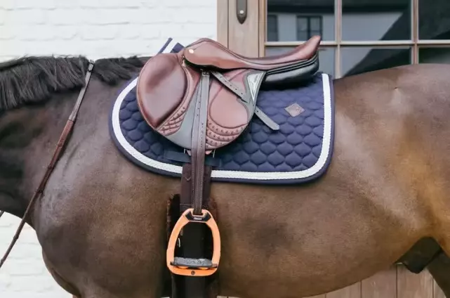 Kentucky Saddle Pad Plaited Cord SJ -F- Navy