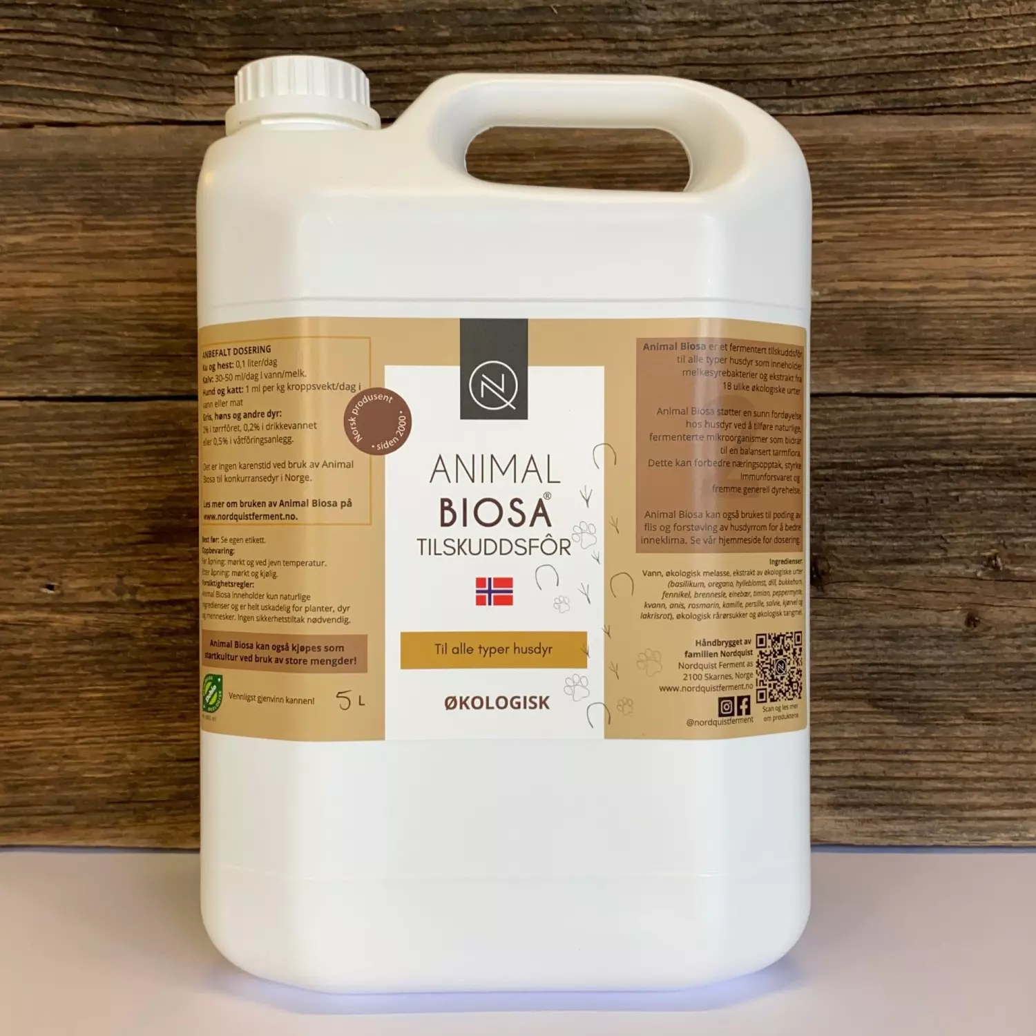Animal Biosa Tilskuddsfôr 5 Liter