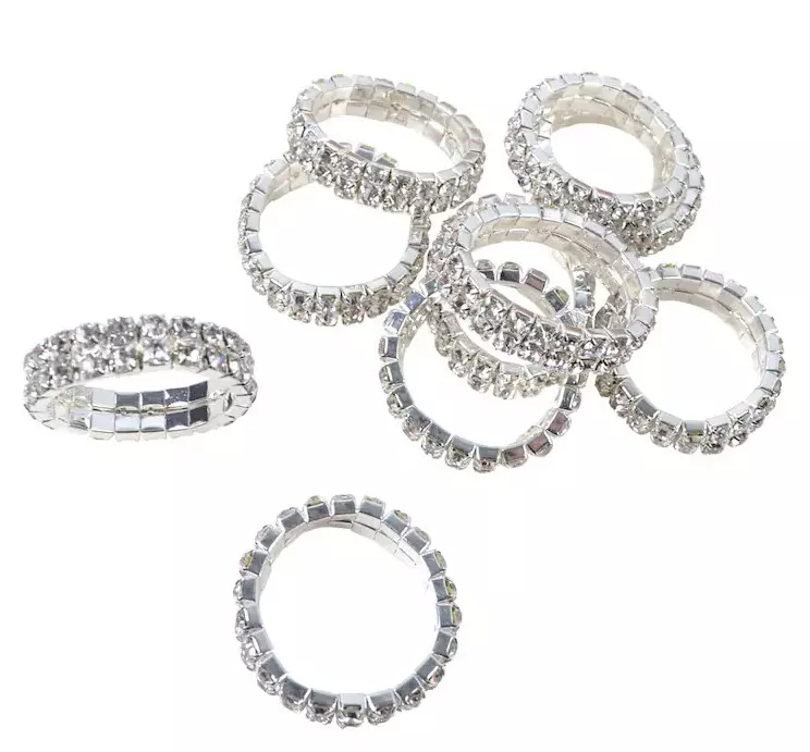 Hansbo Sport Strikk med krystaller 10pk