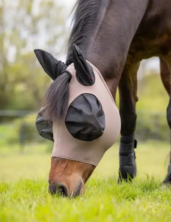 Le Mieux Bug Relief Fly Mask (Half Mask) - Walnut