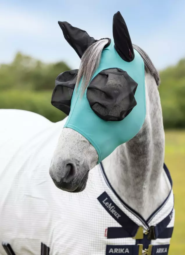 Le Mieux Bug Relief Fly Mask (Half Mask) - Lagoon