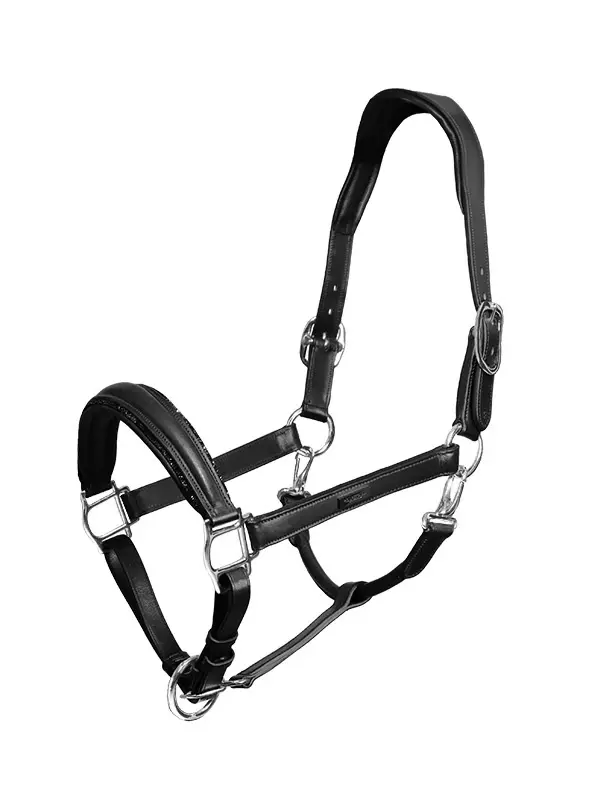 Equestrian Stockholm Glimmer Anatomic Halter - Grime