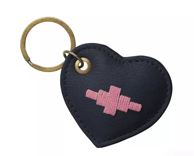 Pampeano Vida Heart Nøkkelring - Navy & Pink