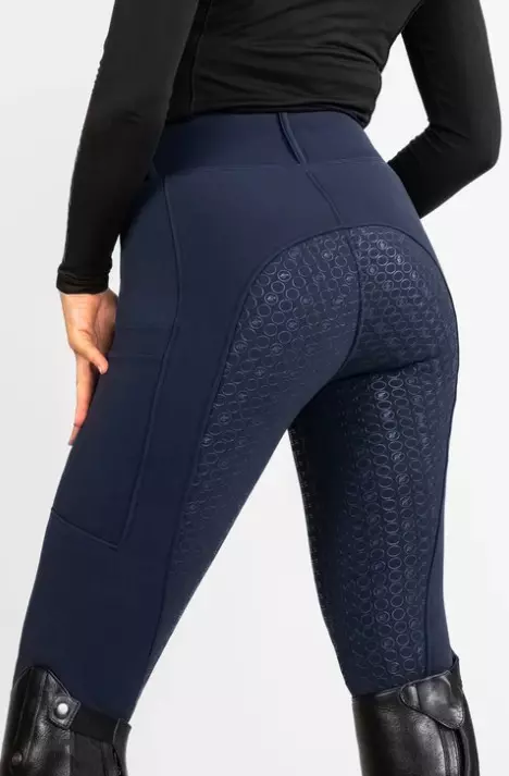 ZacZess Teddy Leggings 25 Vintertights Full Grip - Navy